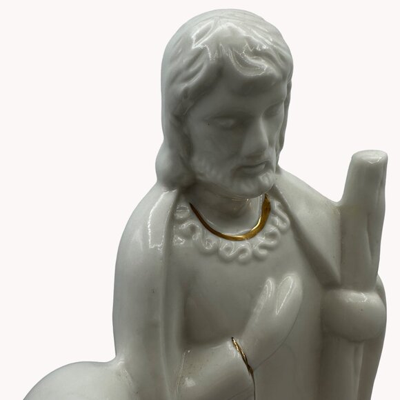 Holy Family Ceramic Nativity Scene Figurine One Piece Religious Jesus 10 inches - Picture 15 of 15